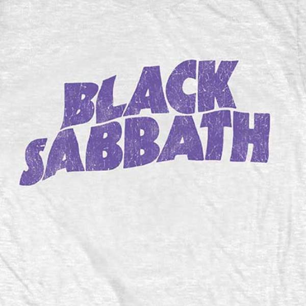 Black Sabbath Kids White T-Shirt - Black Sabbath Purple Logo