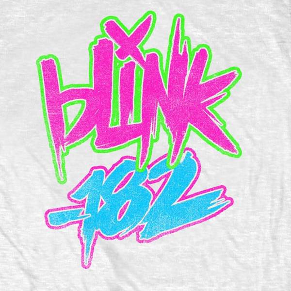 Blink 182 Kids T Shirt Neon Logo