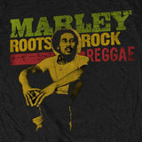 Bob Marley Adult T-Shirt - Roots, Rock, Reggae