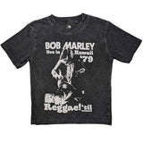 Bob Marley Kids Charcoal T-Shirt - Reggae Till Sunset - Dye Wash