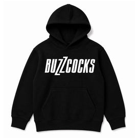 Buzzcocks Kids Hoodie – Classic White Logo - Black