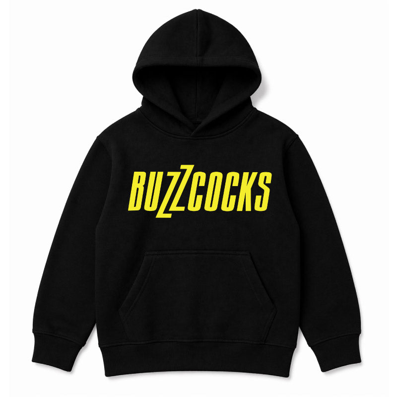 Buzzcocks Kids Hoodie – Classic Yellow Logo - Black