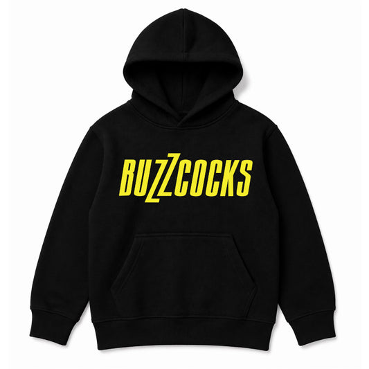 Buzzcocks Kids Hoodie – Classic Yellow Logo - Black