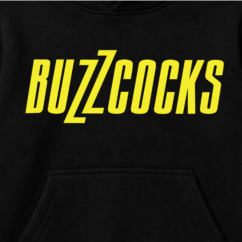 Buzzcocks Kids Hoodie – Classic Yellow Logo - Black