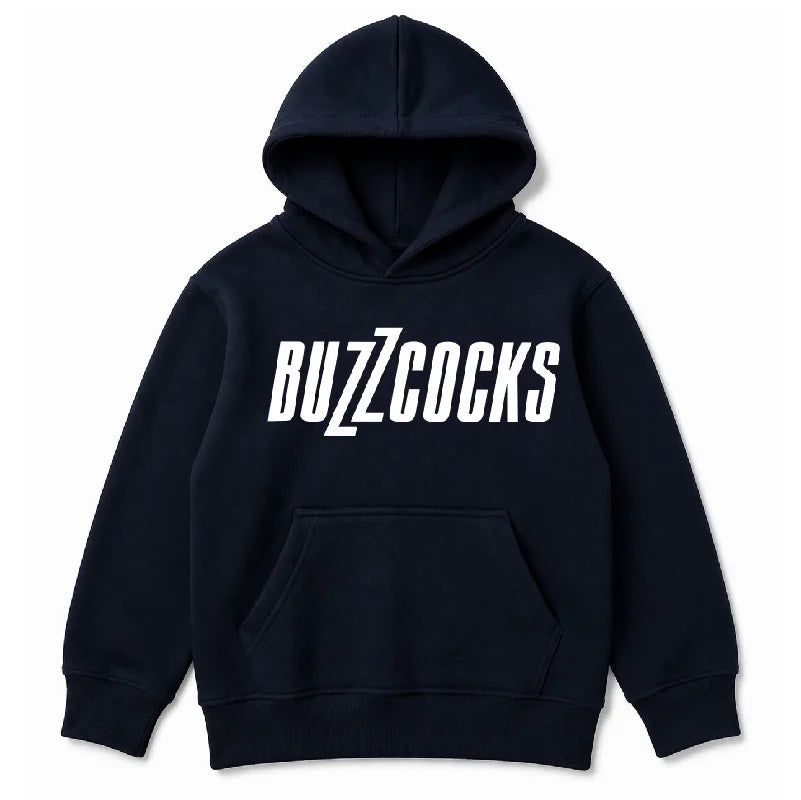 Buzzcocks Kids Hoodie – Classic White Logo Navy | KidVicious ...