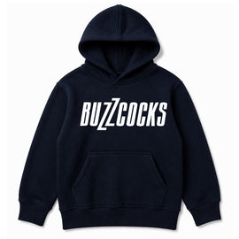 Buzzcocks Kids Hoodie – Classic White Logo - Navy