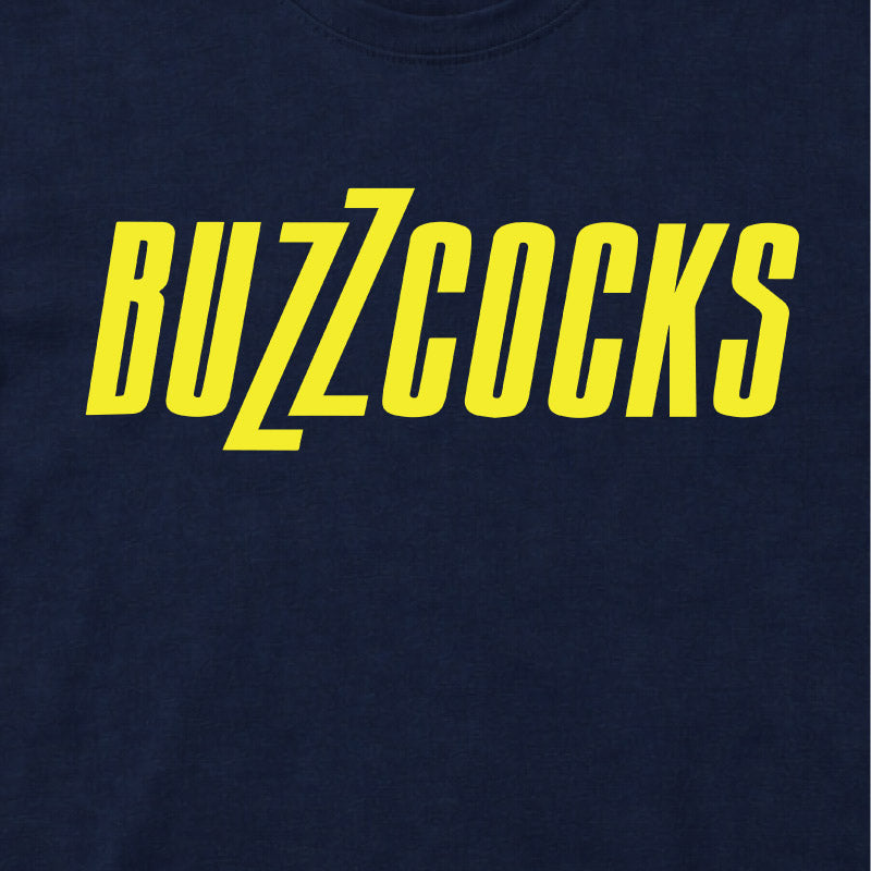 Buzzcocks Kids T-Shirt – Classic Yellow Logo - Navy