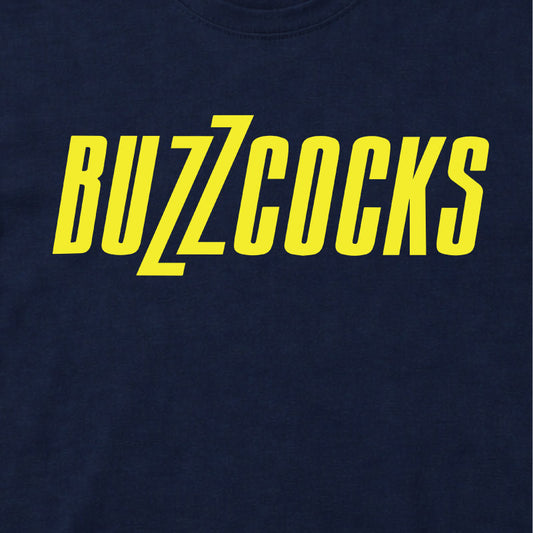 Buzzcocks Kids T-Shirt – Classic Yellow Logo - Navy