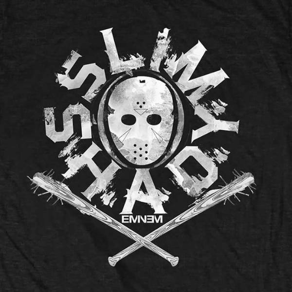 Eminem Kids Black T-Shirt - Slim Shady Mask