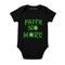 Faith No More Babtgrow with Slime Sludge Eye Logo printed on a plain black babygrow