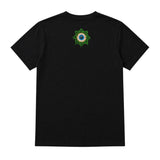 Faith No More Kids T-shirt with Slime Sludge Eye artwork printed in full colour onthe back of a plain black t-shirt