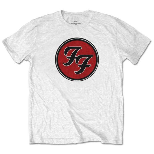 Foo Fighters Adult T-Shirt - Foo Fighters Logo - White