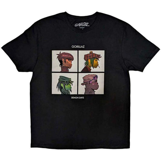 Gorillaz Demon Days Kids Black T-shirt