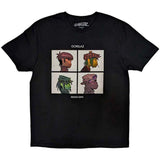 Gorillaz Demon Days Kids Black T-shirt