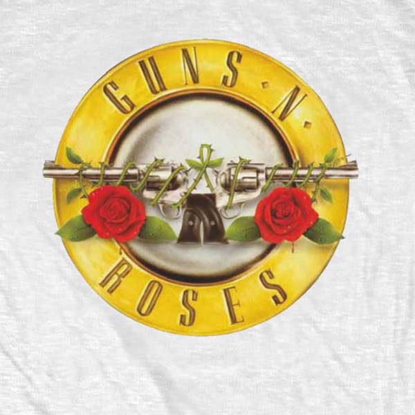Guns 'n' Roses Kids White T-Shirt - Classic Guns N Roses Logo