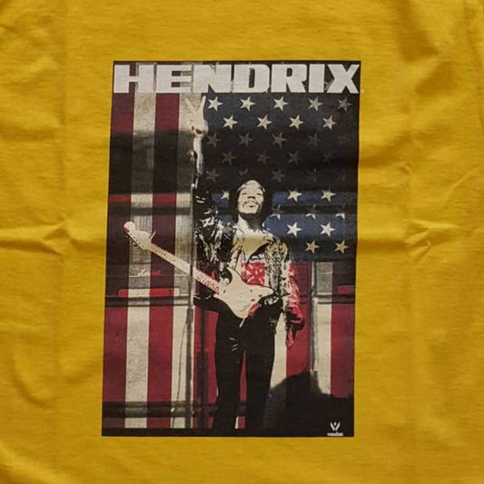 Jimi Hendrix Kids Yellow T-Shirt - Peace Sign