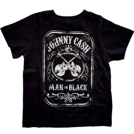 Johnny Cash Kids T-Shirt - Johnny Cash Man In Black