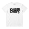 Kaiser Chiefs Kids T-shirt with Kaiser Chiefs logo printed in black on a plain white t-shirt
