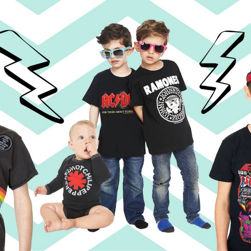 Cool Kids Rock Band T-Shirts, Hoodies and Babygrows from KidVicious.co.uk