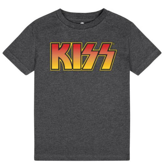 KISS Kids Grey T-Shirt - Orange Gradient Logo