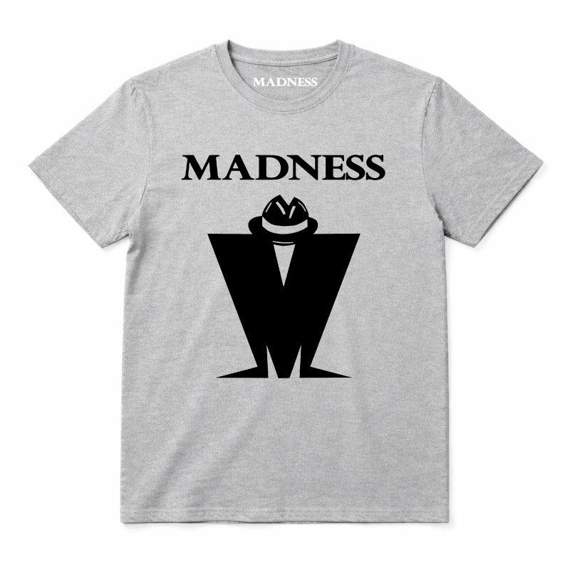 Madness Classic M Logo Kids T-shirt. Black Madness Logo on a Grey T-Shirt