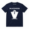Madness Classic M Logo Kids T-shirt. White Madness Logo on a Navy T-Shirt