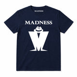 Madness Classic M Logo Kids T-shirt. White Madness Logo on a Navy T-Shirt