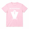 Madness Classic M Logo Kids T-shirt. White Madness Logo on a Pink T-Shirt