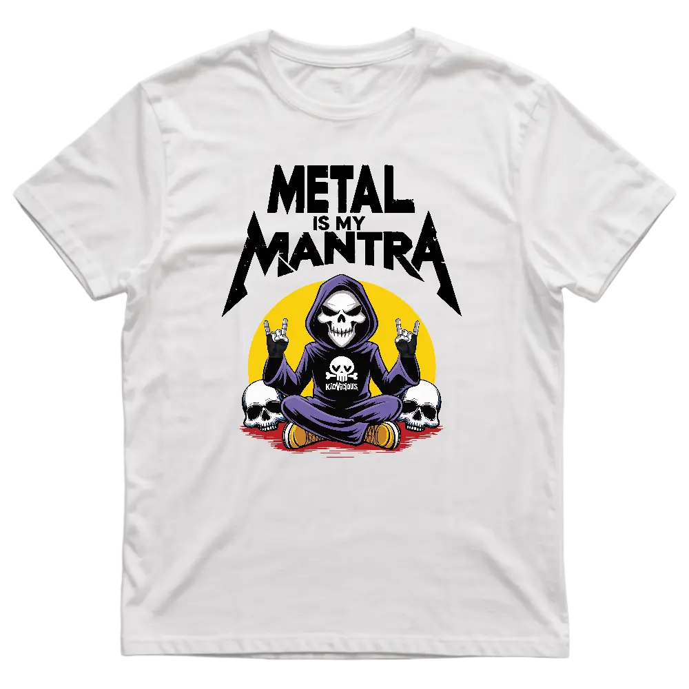 Metal Is My Mantra Kids White T-shirt