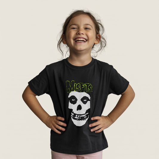 Misfits Punk Kids T-Shirt - Crimson Ghost Green Logo