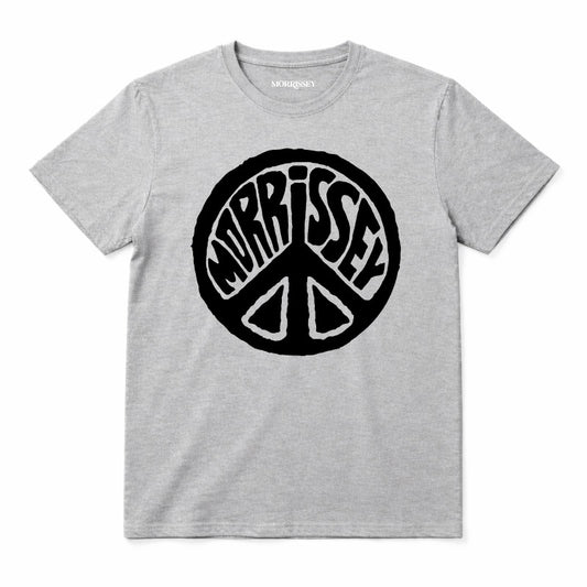 Morrissey kids t-shirt grey with black peace symbol logo graphic