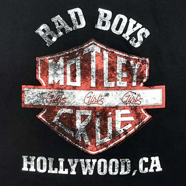 Motley crue bad boy t shirt outlet