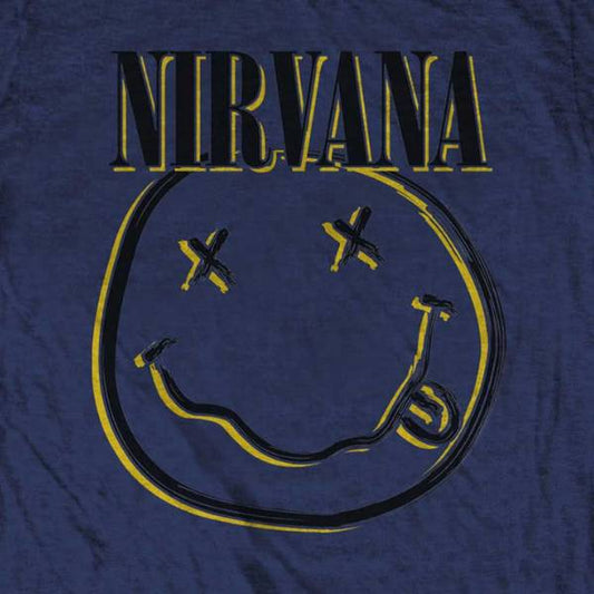 Nirvana Kids T-Shirt - Smiley Face - Blue