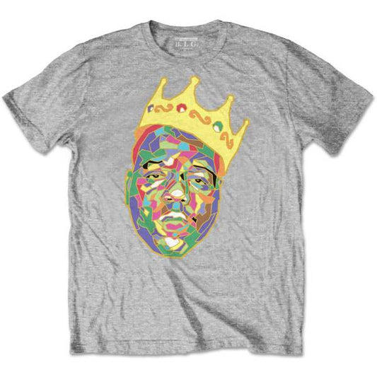 Notorious B.I.G. Kids Grey T-Shirt - Biggie Small Crown