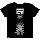 Oasis Kids T-Shirt - Wonderwall - Live 25 - Reverse