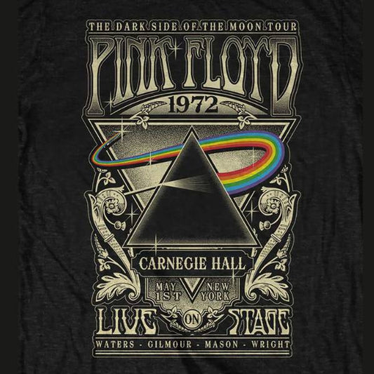 Pink Floyd Adult T-Shirt - Dark Side Of The Moon Tour 1972