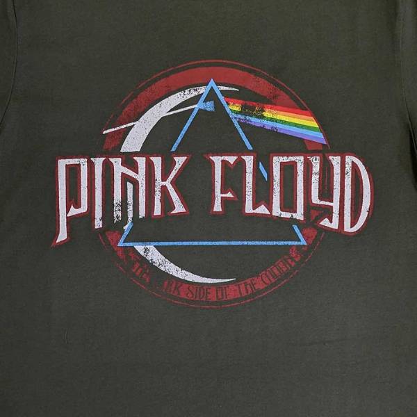 Pink Floyd Adult T-Shirt - Dark Side Of The Moon Vintage Logo