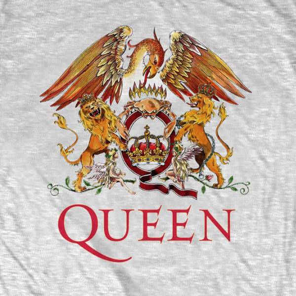 Queen Kids T-Shirt Grey - Classic Queen Crest