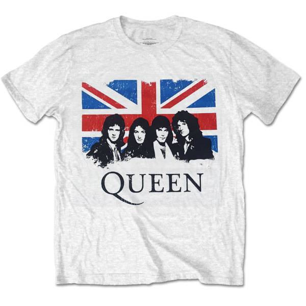 Queen Kids T-Shirt - Union Jack - White
