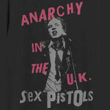 Sex Pistols Adult T-Shirt - Black - Anarchy In The UK