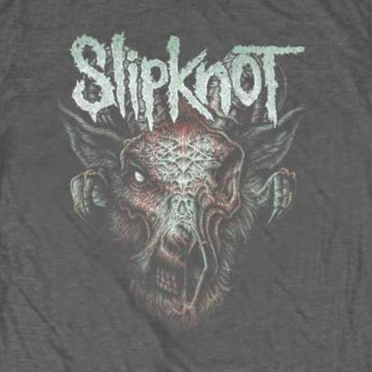 Slipknot Kids T-Shirt - Slipknot Infected Goat - Charcoal