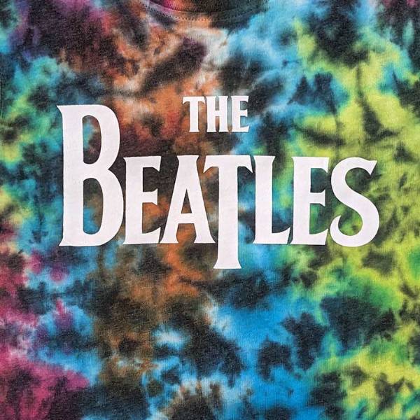 The Beatles Kids T-Shirt - Beatles Logo - Multi Colour Tie Dye