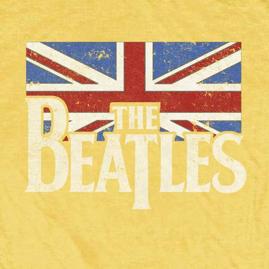 The Beatles Kids T-Shirt - Union Jack - Yellow T-Shirt