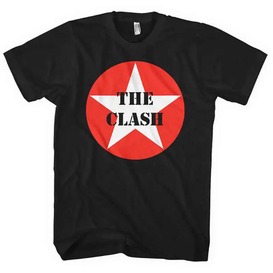 The Clash Adult T-Shirt - The Clash Classic Star Logo