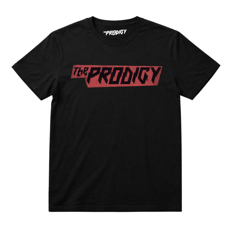 The Prodigy Kids T-shirt with The Prodigy Disrupta logo printed in full colour on a plain black t-shirt