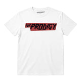 The Prodigy Kids T-shirt with The Prodigy Disrupta logo printed in full colour on a plain white t-shirt