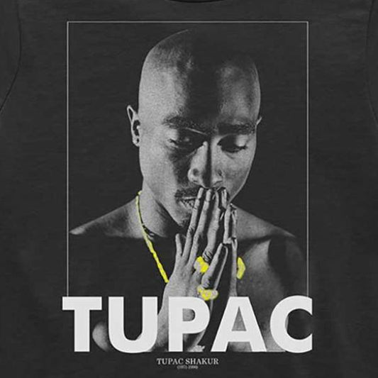 Tupac Shakur Kids Black T-Shirt - 2Pac Praying