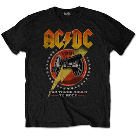 AC/DC Adult T-Shirt - For Those About To Rock 1981