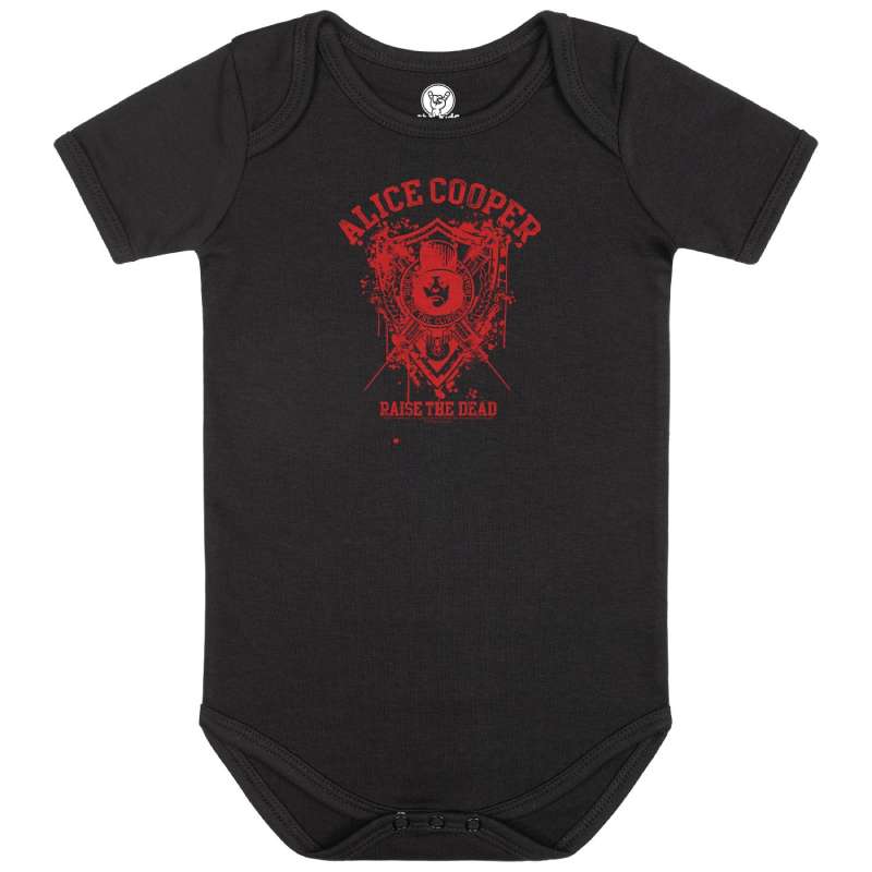 Alice Cooper Babygrow - Raise The Dead Artwork - Black
