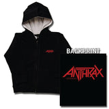 Anthrax Kids Black Hoody - Red Logo